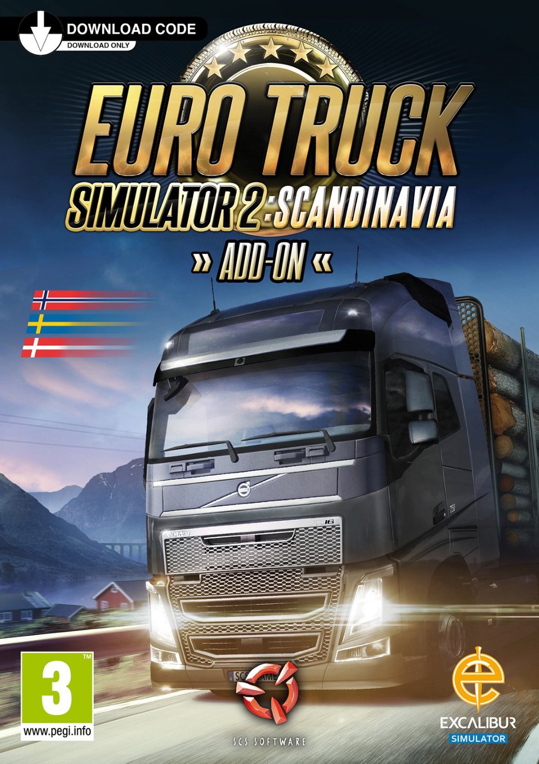 euro-truck-simulator-2-scandinavia_cover_original-2.jpg Euro Truck Simulator 2 - Scandinavia DLC Steam (Digital Download) - Image 1