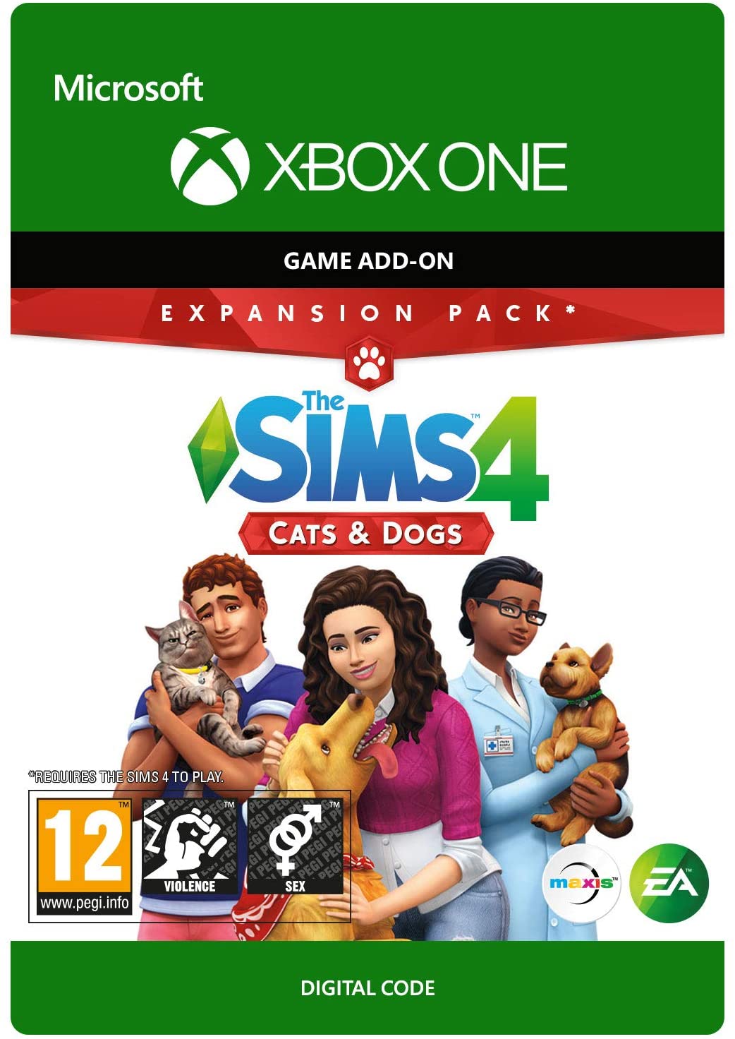 the-sims-4-xbox-one-catsanddogs The Sims 4 + Cats & Dogs DLC Bundle XBOX One (Digital Download) - Image 1