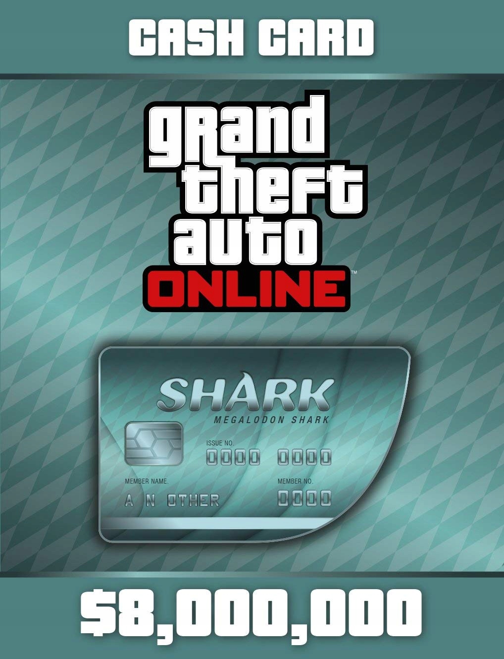 GTA-V-ONLINE-MEGALODON-SHARK-CASH-CARD-8000000 Grand Theft Auto Online - $8,000,000 Megalodon Shark Cash Card PC Activation Code - Image 1