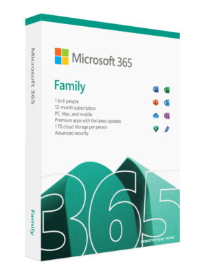 Microsoft Office 365 Family (Global) - 1 Year / 6 People