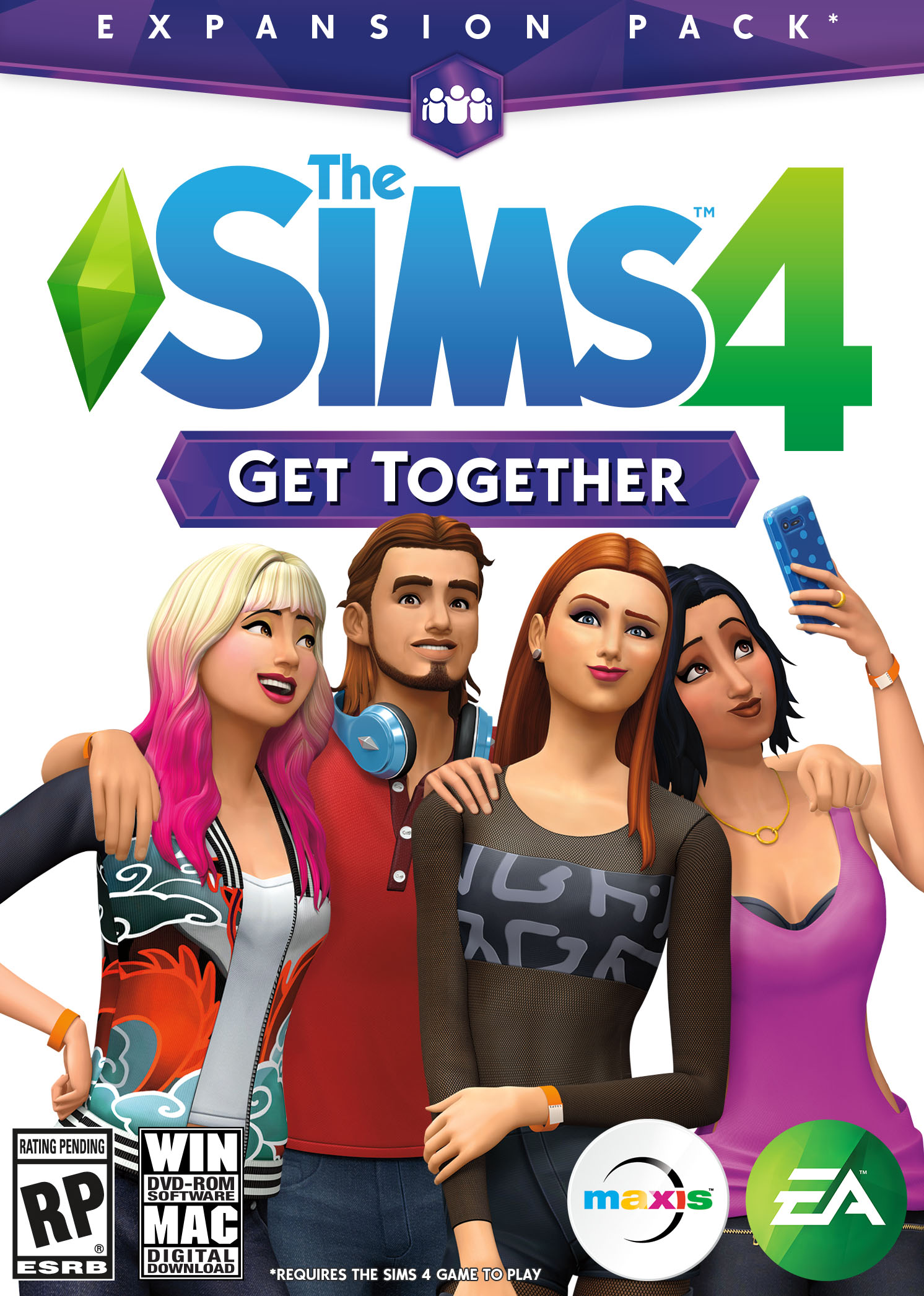 the-sims-4-get-together_cover_original.jpg The Sims 4 - Get Together (PC & Mac) – Origin DLC - Image 1